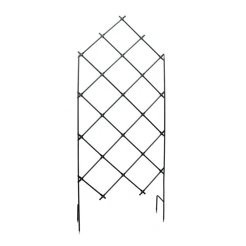 Outdoor 7-FT. Tall Wrought Iron Lattice Garden Trellis by HomePacific