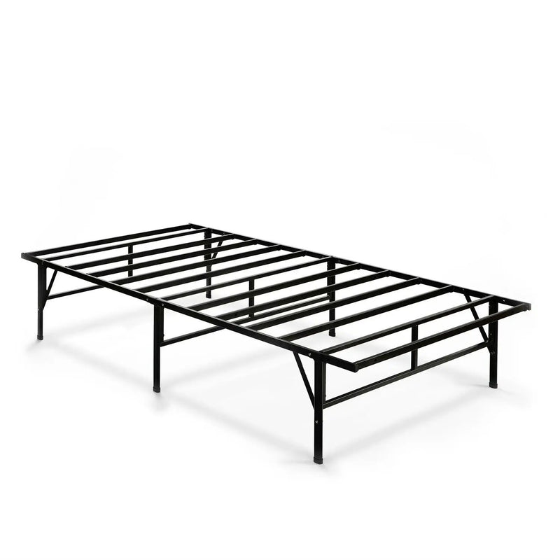 Twin XL Sturdy Metal Platform Bed Frame in Black by HomePacific