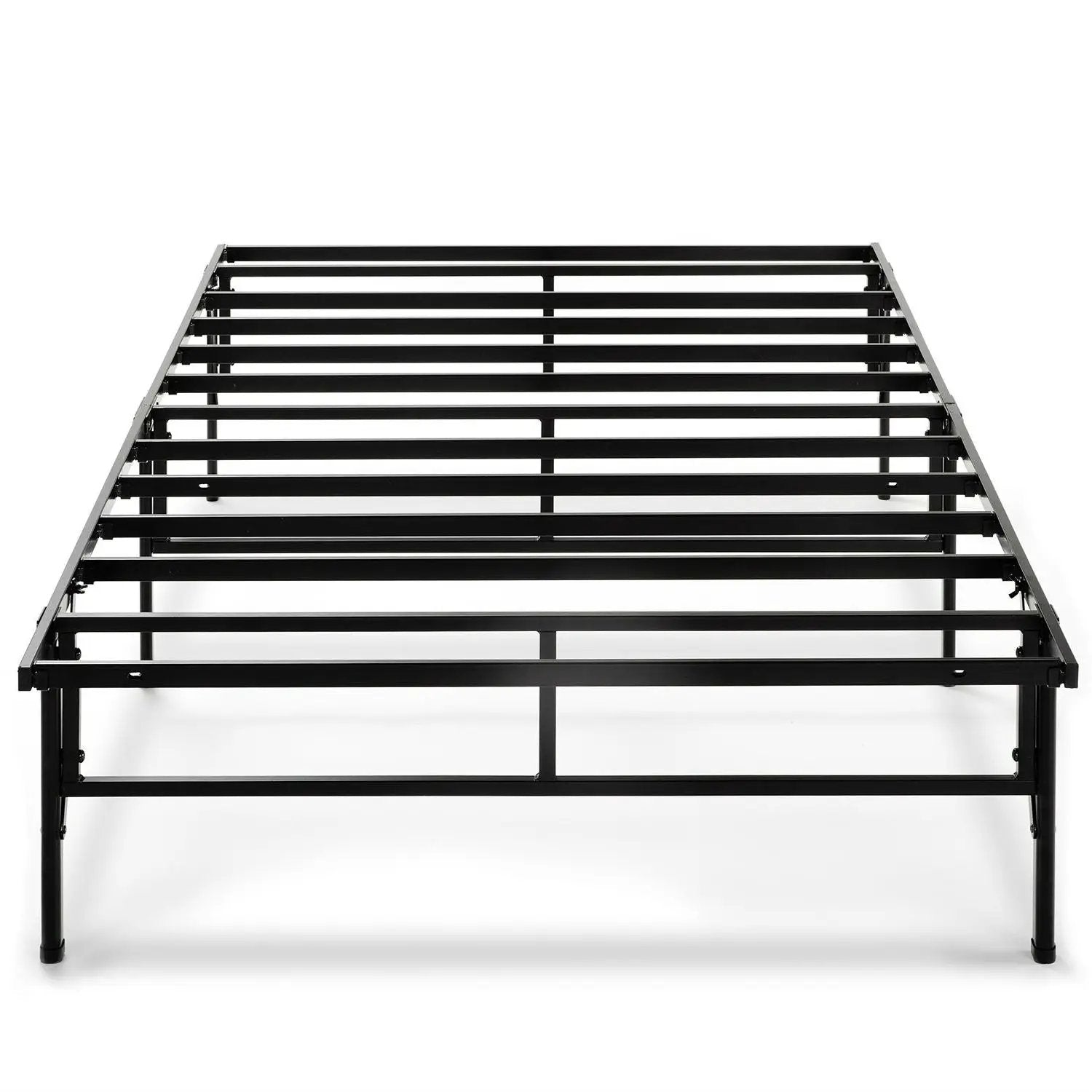 Twin XL Sturdy Metal Platform Bed Frame in Black by HomePacific