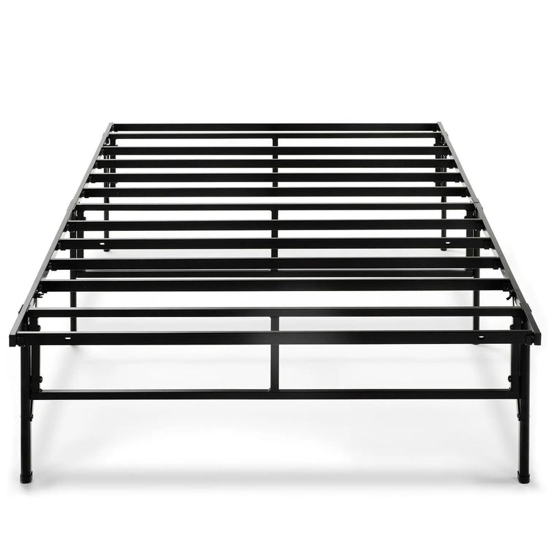 Twin XL Sturdy Metal Platform Bed Frame in Black by HomePacific