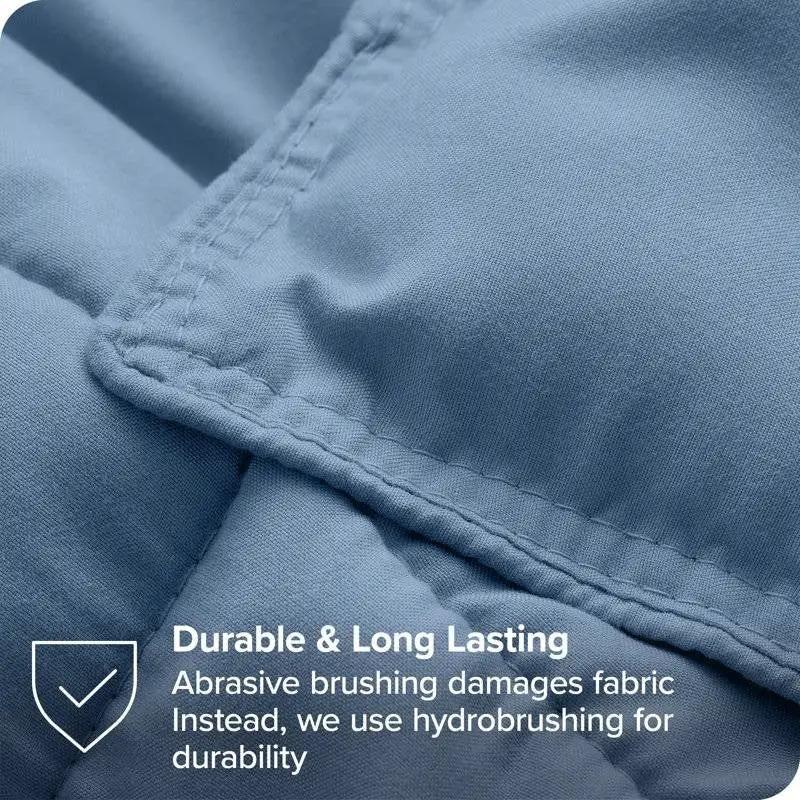 Full/Double Size All Season Super Soft Down Alternative Comforter Set Blue by HomePacific