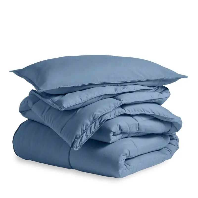 King/Cal King Size All Season Super Soft Down Alternative Comforter Set Blue by HomePacific