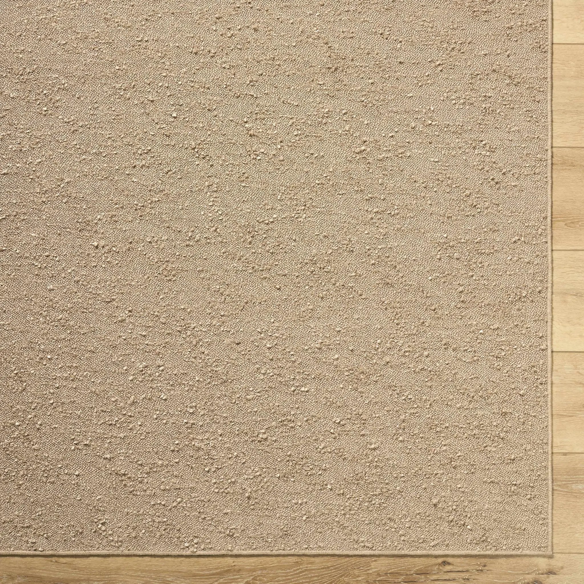 Breena Solid Taupe Washable Area Rug by Boutique Rugs