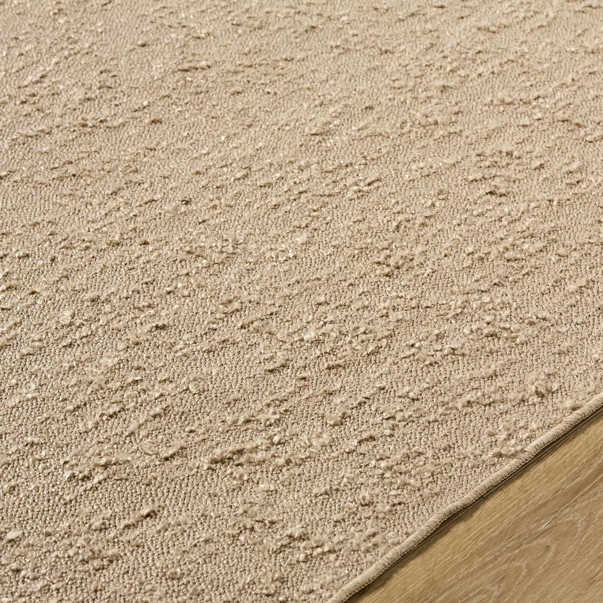 Breena Solid Taupe Washable Area Rug, photo 7 of 7