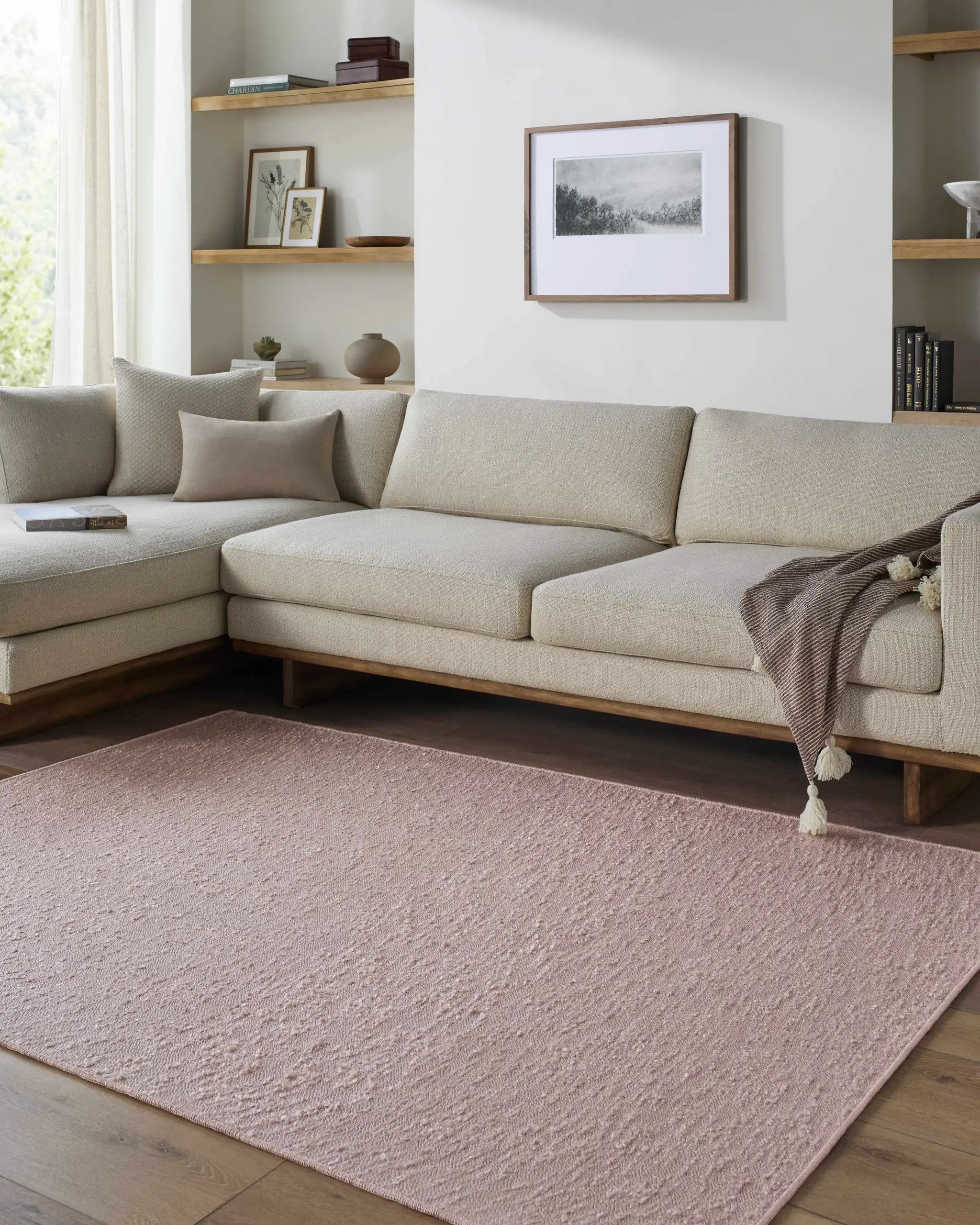 Breena Blush Washable Area Rug by Boutique Rugs