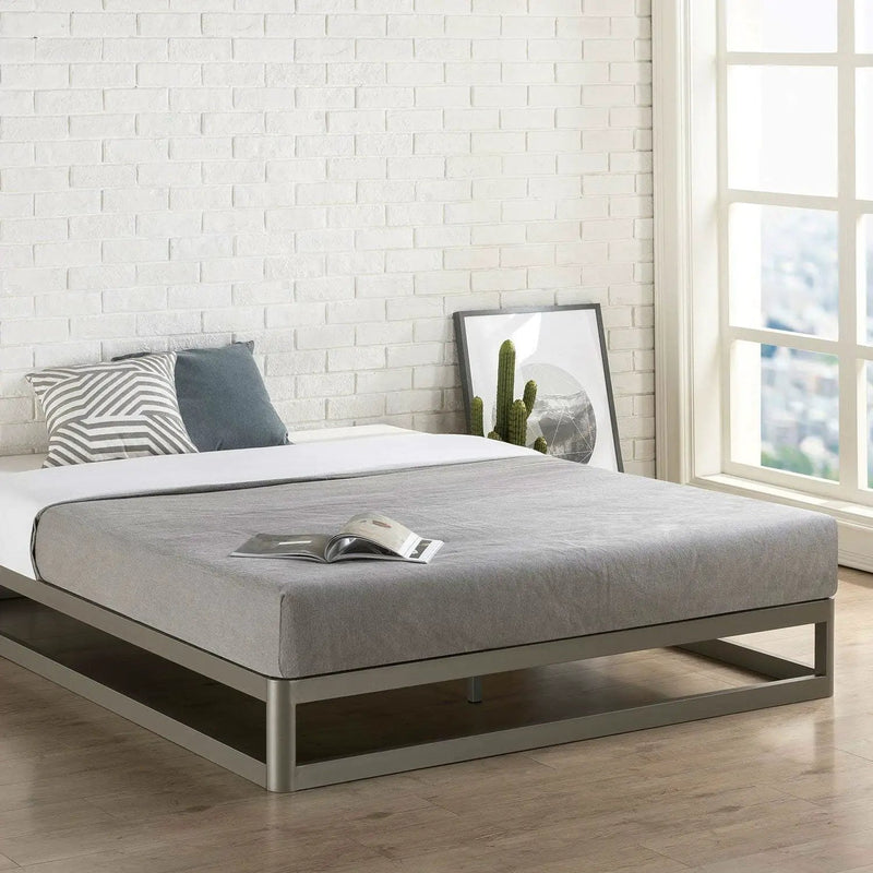 Full size Heavy Duty Modern Low Profile Metal Platform Bed Frame by HomePacific