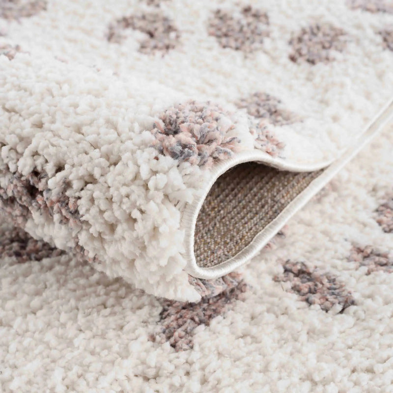Zhen Pink Spots Leopard Rug - Clearance by Boutique Rugs