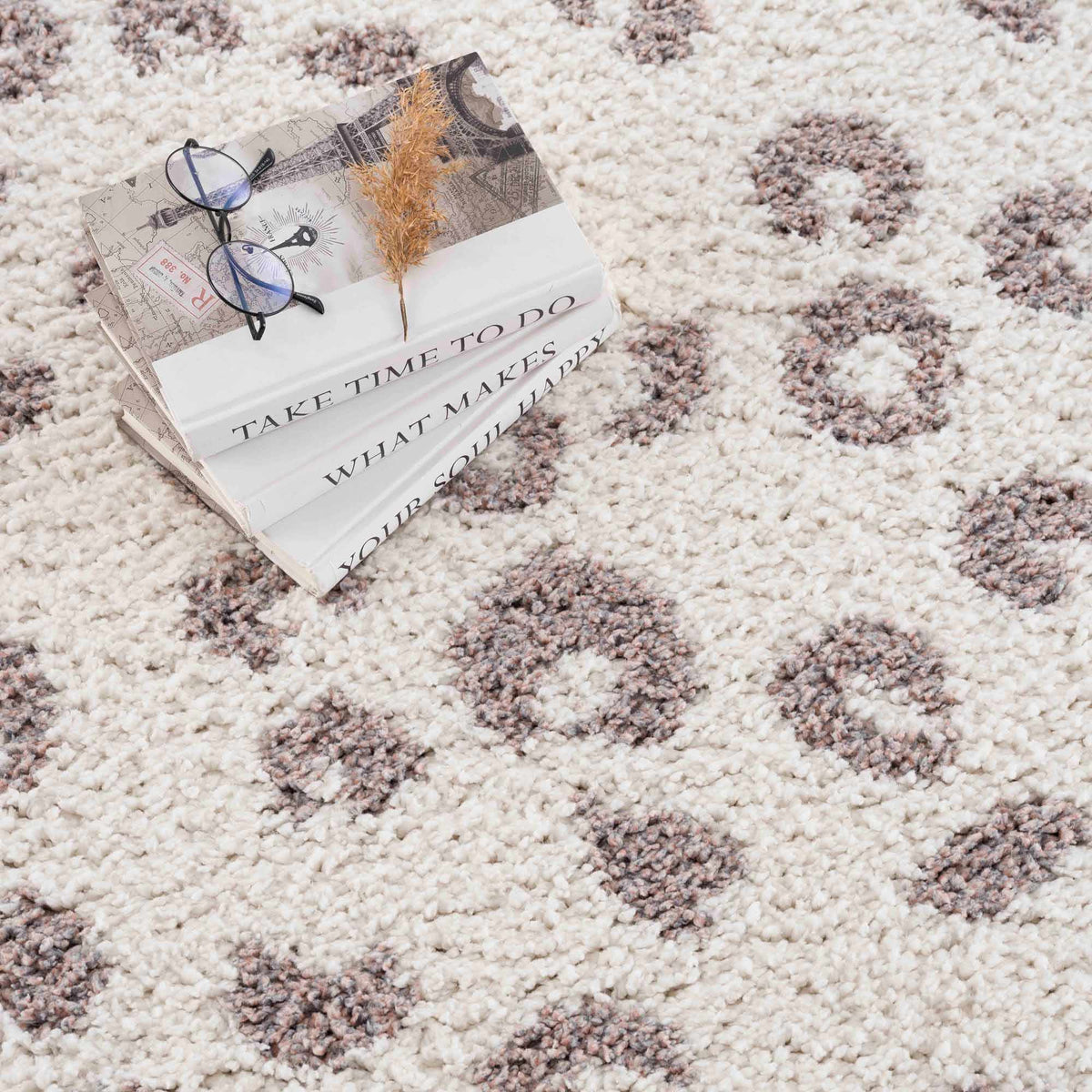 Zhen Pink Spots Leopard Rug - Clearance, photo 7 of 16