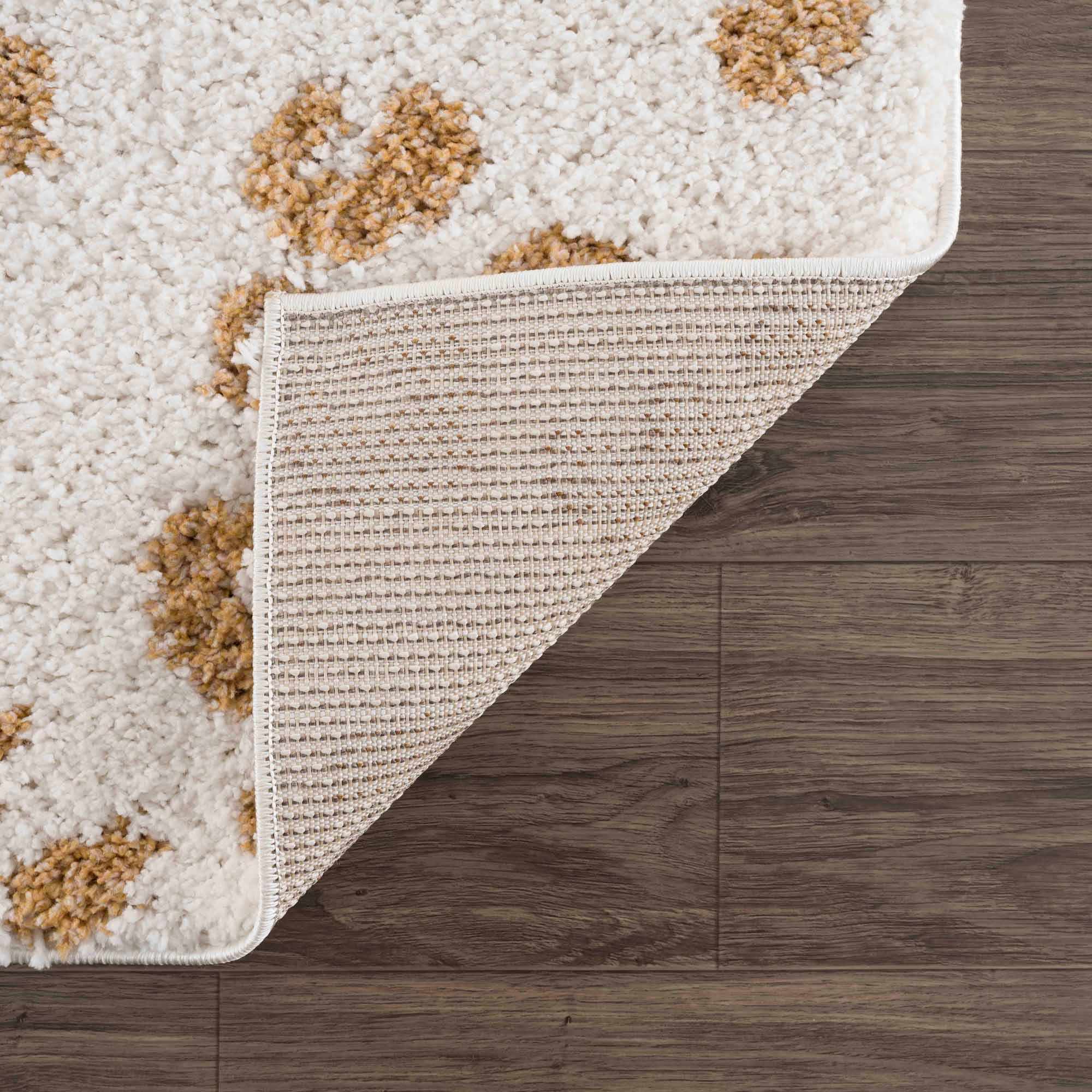 Altin Leopard Print White Area Rug by Hauteloom