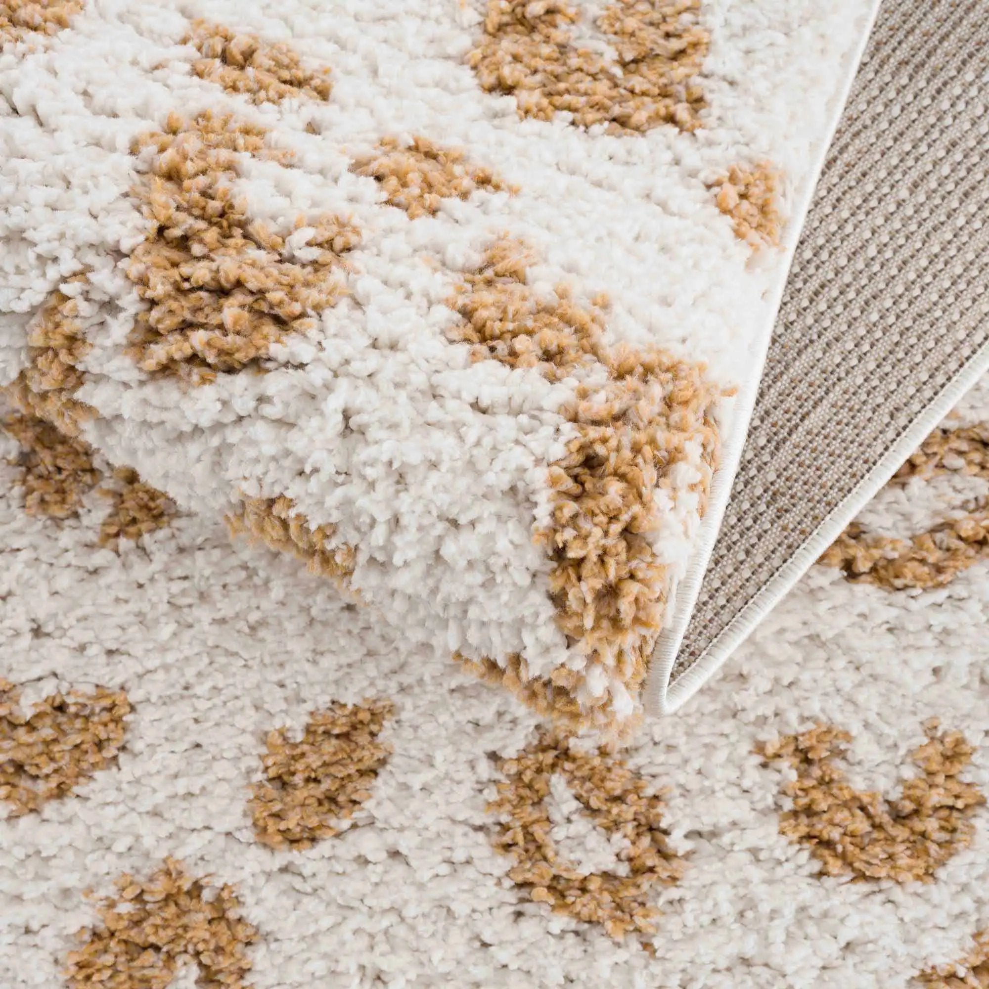 Altin Leopard Print White Area Rug by Hauteloom