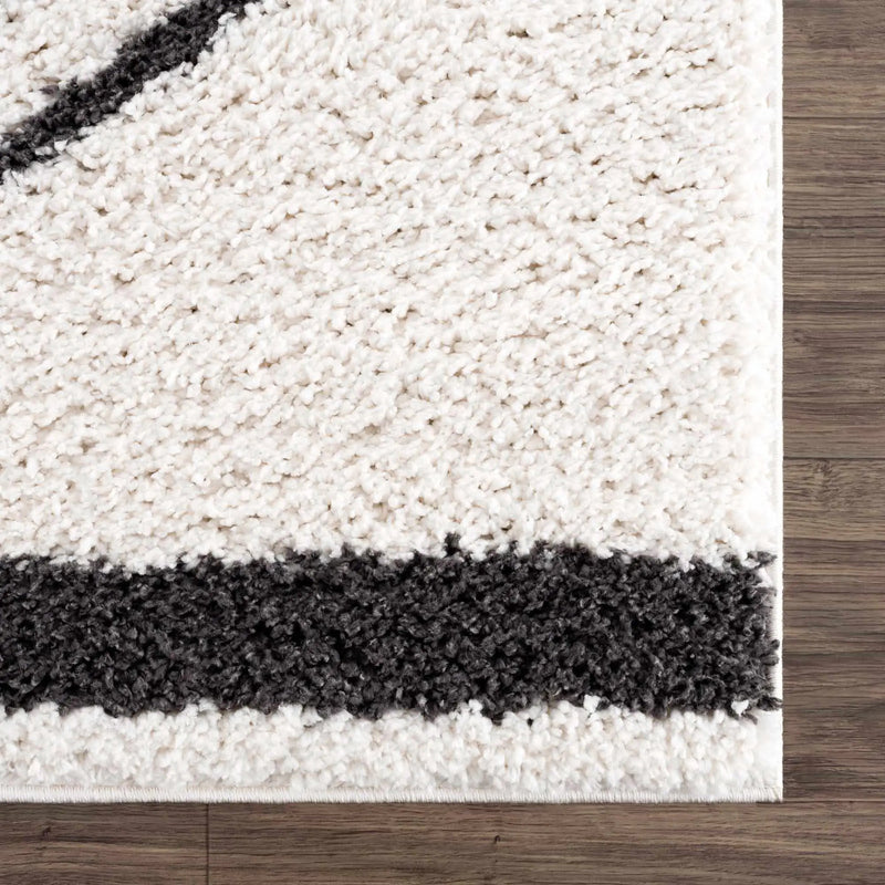 Bauer Plush Black Rainbow Rug - Clearance by Boutique Rugs