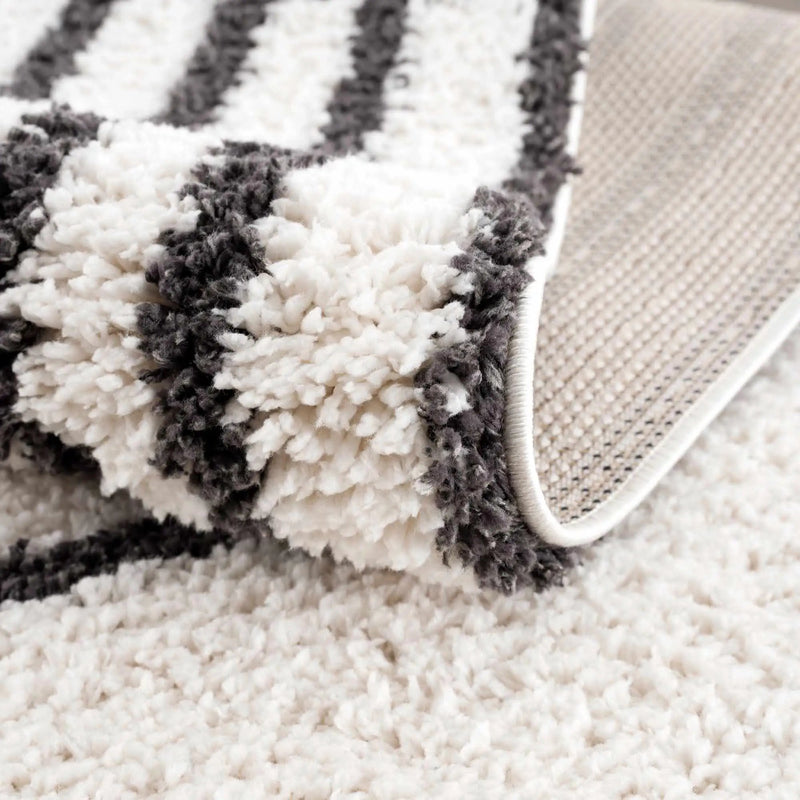 Bauer Plush Black Rainbow Rug - Clearance by Boutique Rugs