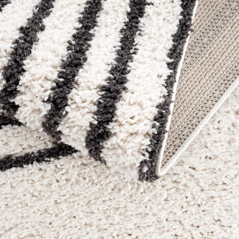 Bauer Plush Black Rainbow Rug - Clearance by Boutique Rugs