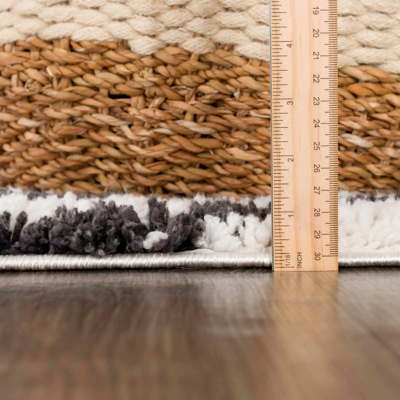 Bauer Plush Black Rainbow Rug - Clearance by Boutique Rugs