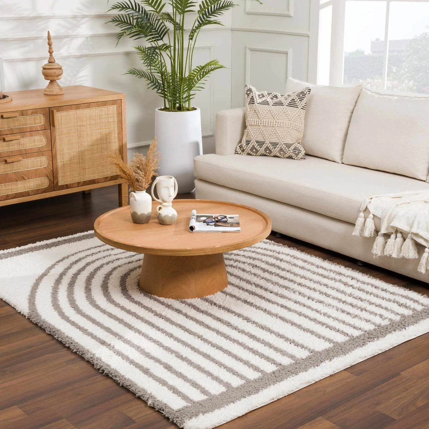 Jola Taupe Area Rug - Clearance by Boutique Rugs