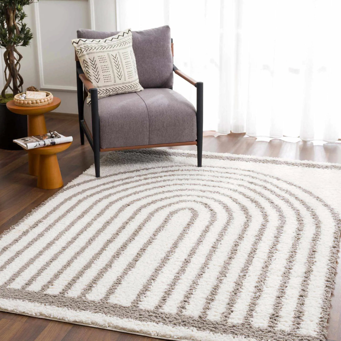 Jola Taupe Area Rug - Clearance by Boutique Rugs