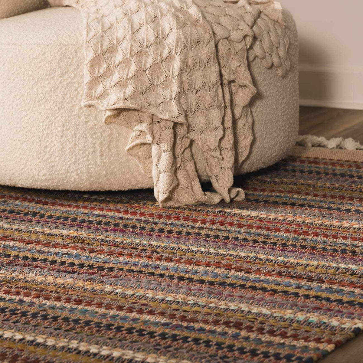 Brenda Crimson Area Rug, installed in a room 4