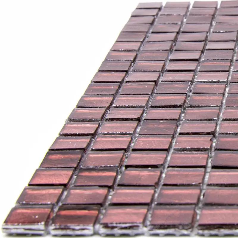 Rouge Pink 12x12 Glossy Uniform square Glass Mosaic Tile (20 pack, 18.69 sq ft/case) by Apollo Tile