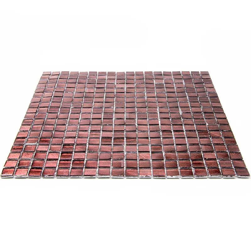 Rouge Pink 12x12 Glossy Uniform square Glass Mosaic Tile (20 pack, 18.69 sq ft/case) by Apollo Tile