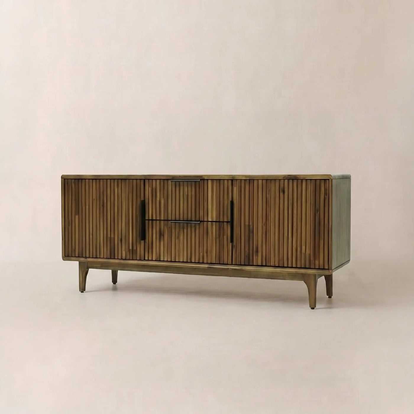 Bosk Wood Fluted TV Stand by Megsu