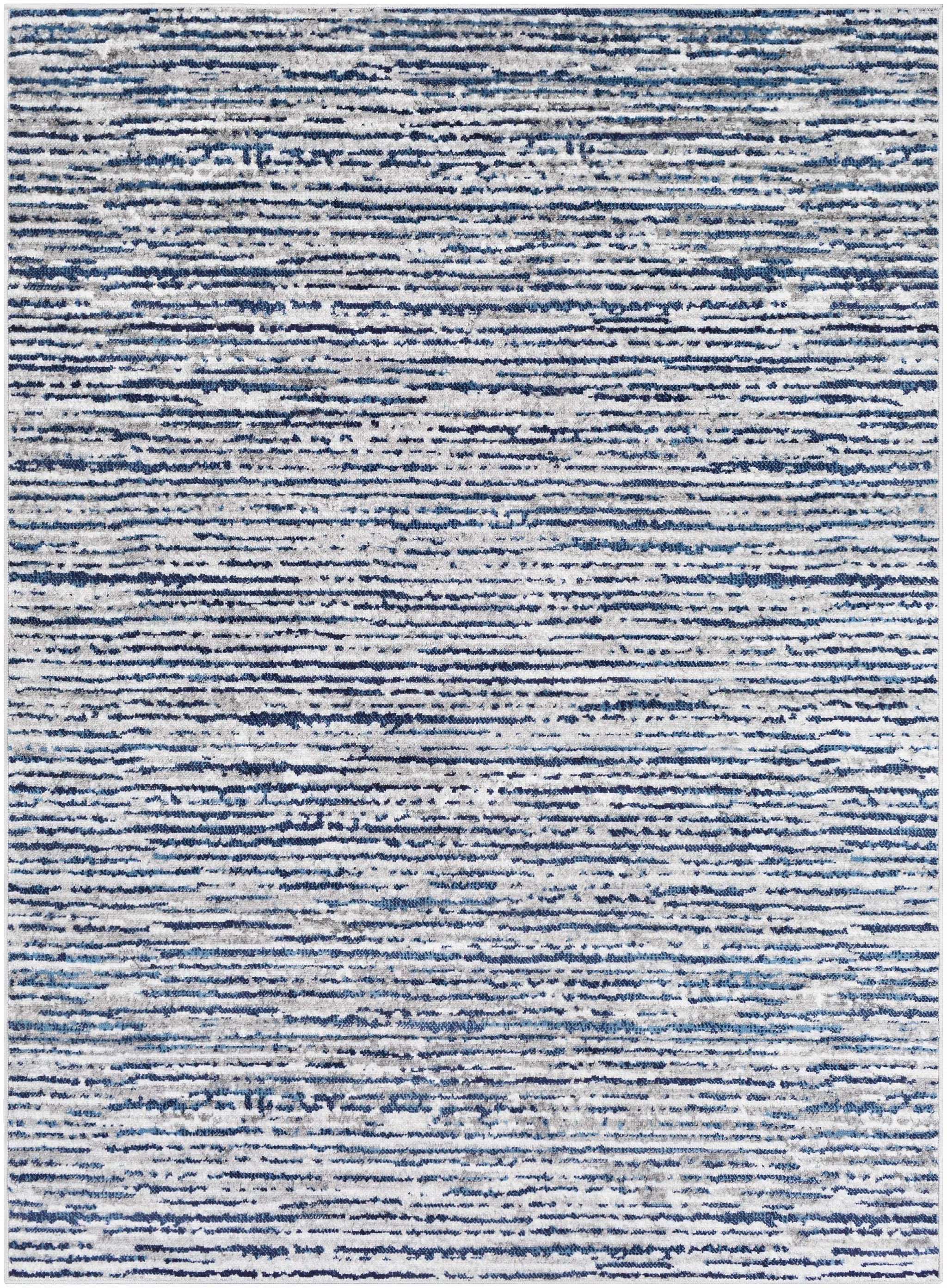 Bowmansdale Striped Navy Rug by Boutique Rugs