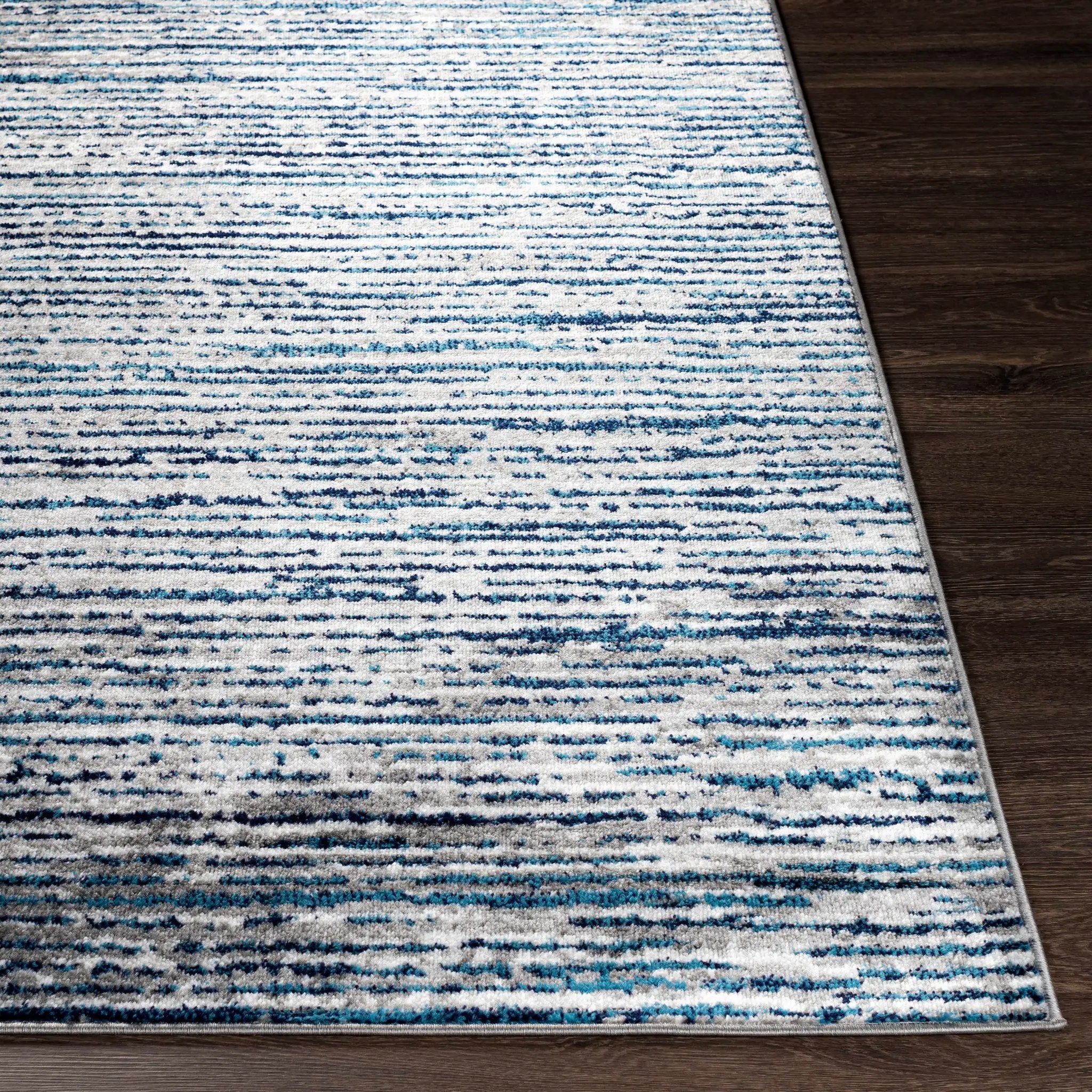 Bowmansdale Striped Navy Rug by Boutique Rugs
