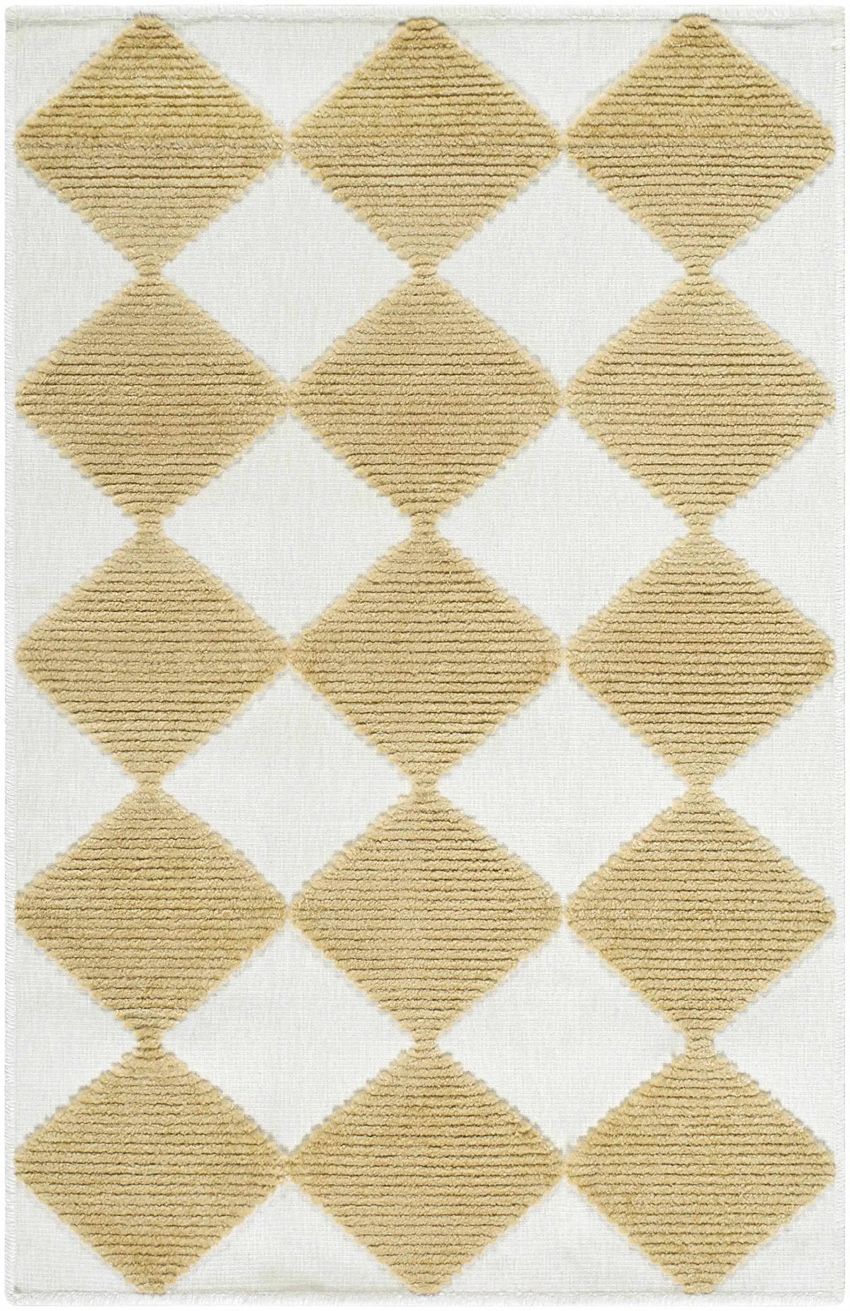 Bosley White Washable Area Rug