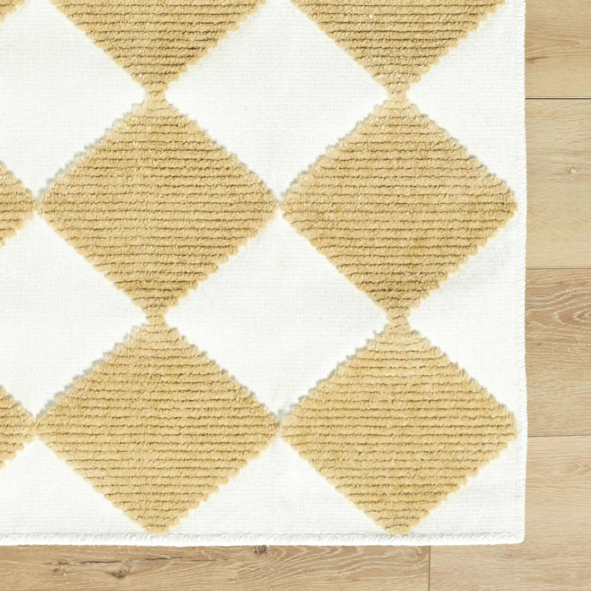 Bosley White Washable Area Rug by Boutique Rugs