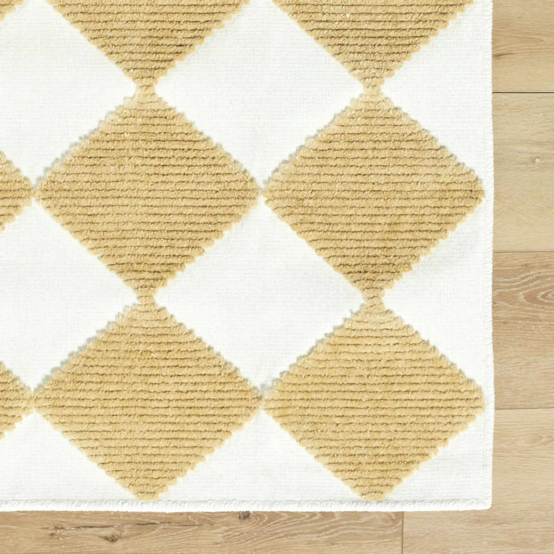Bosley White Washable Area Rug by Boutique Rugs
