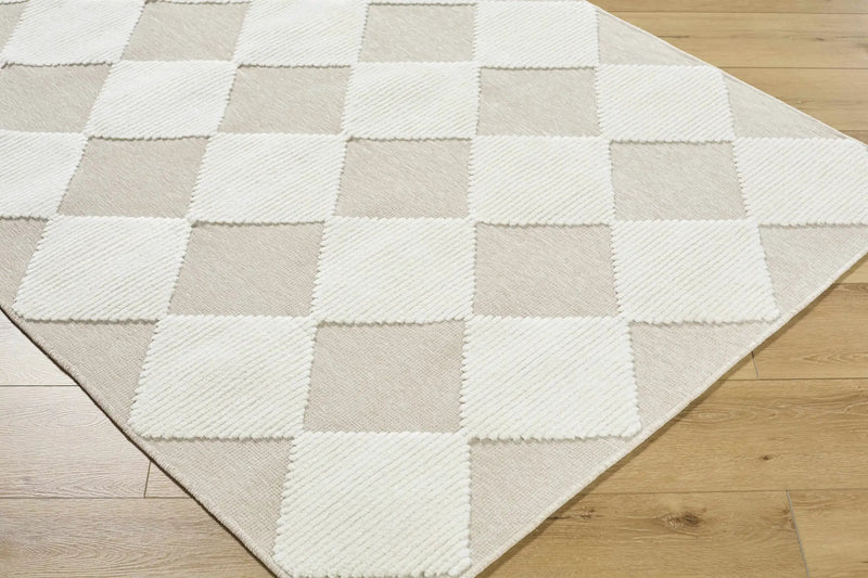 Bosley Beige Washable Area Rug by Boutique Rugs