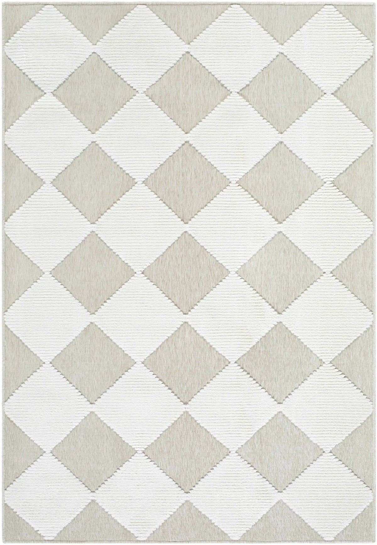 Bosley Beige Washable Area Rug