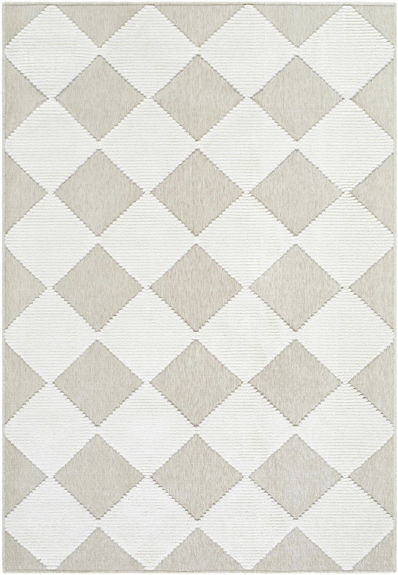 Bosley Beige Washable Area Rug by Boutique Rugs
