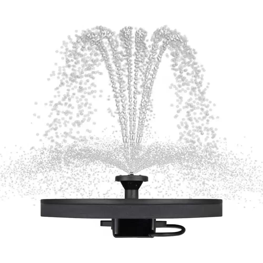 Solar Powered Birdbath to Water Fountain Kit with 4 Nozzle Heads by HomePacific