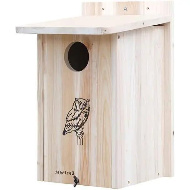 Sturdy Wood Bird House for Owls and Kestrels by HomePacific
