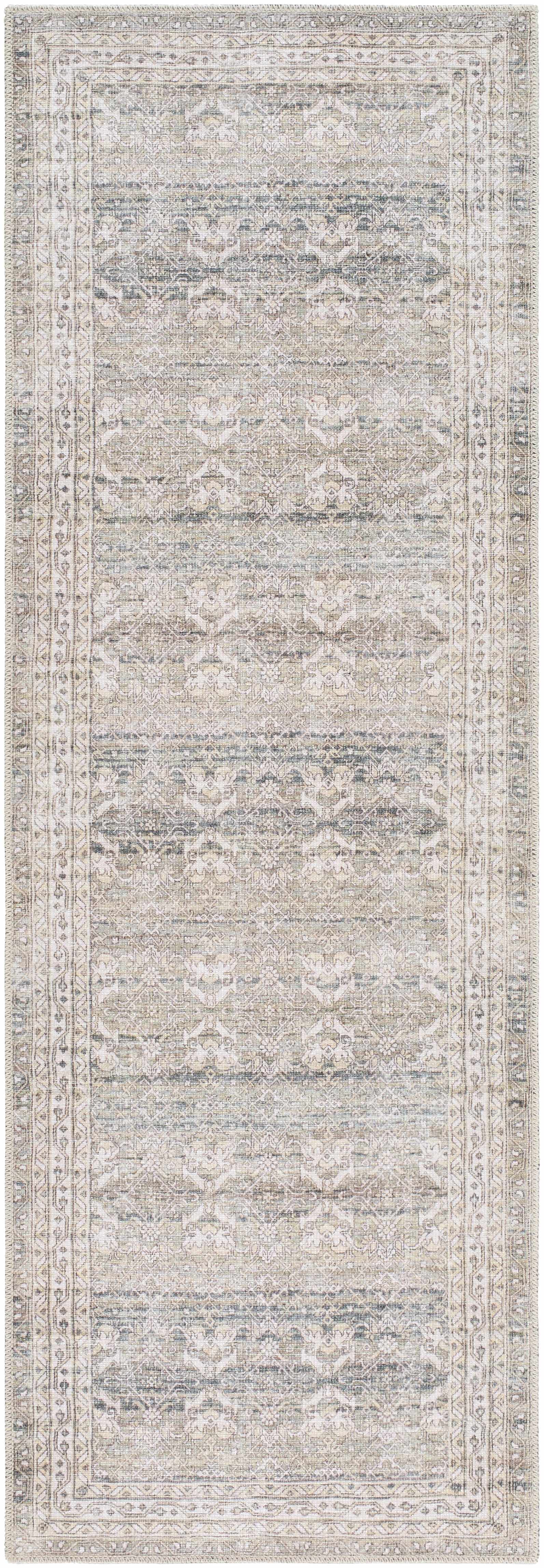 Billie Vintage Flat Pile Washable Rug by Boutique Rugs