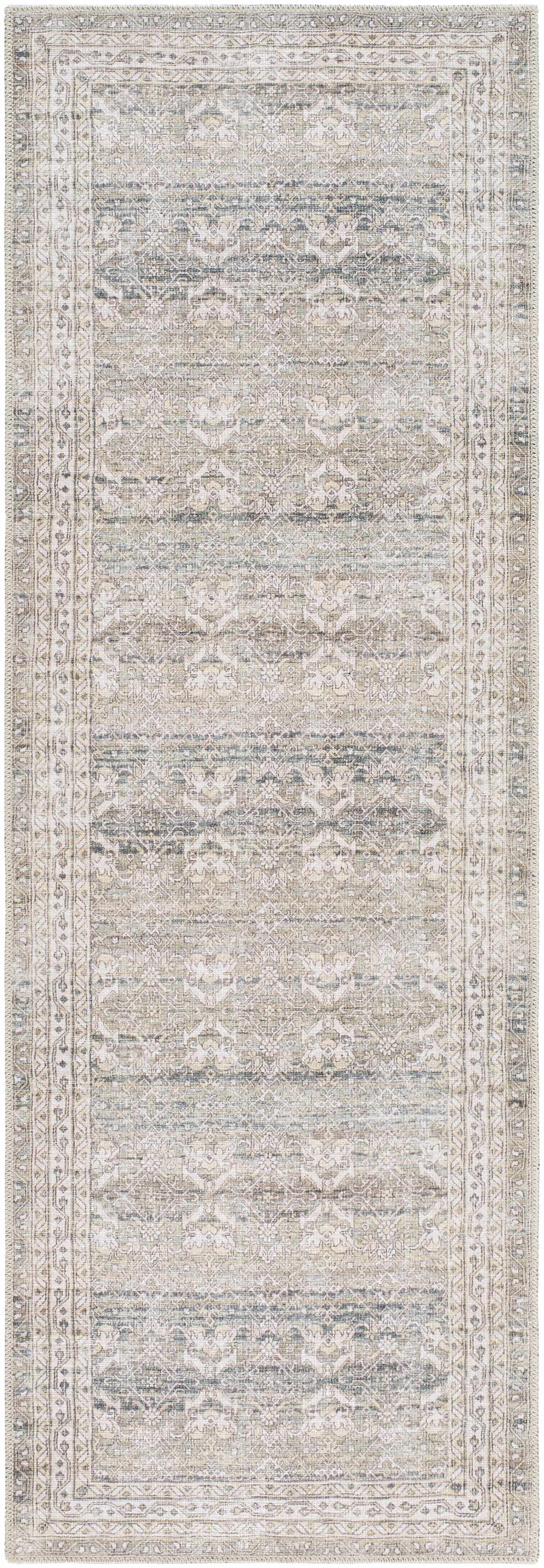 Billie Vintage Flat Pile Washable Rug by Boutique Rugs