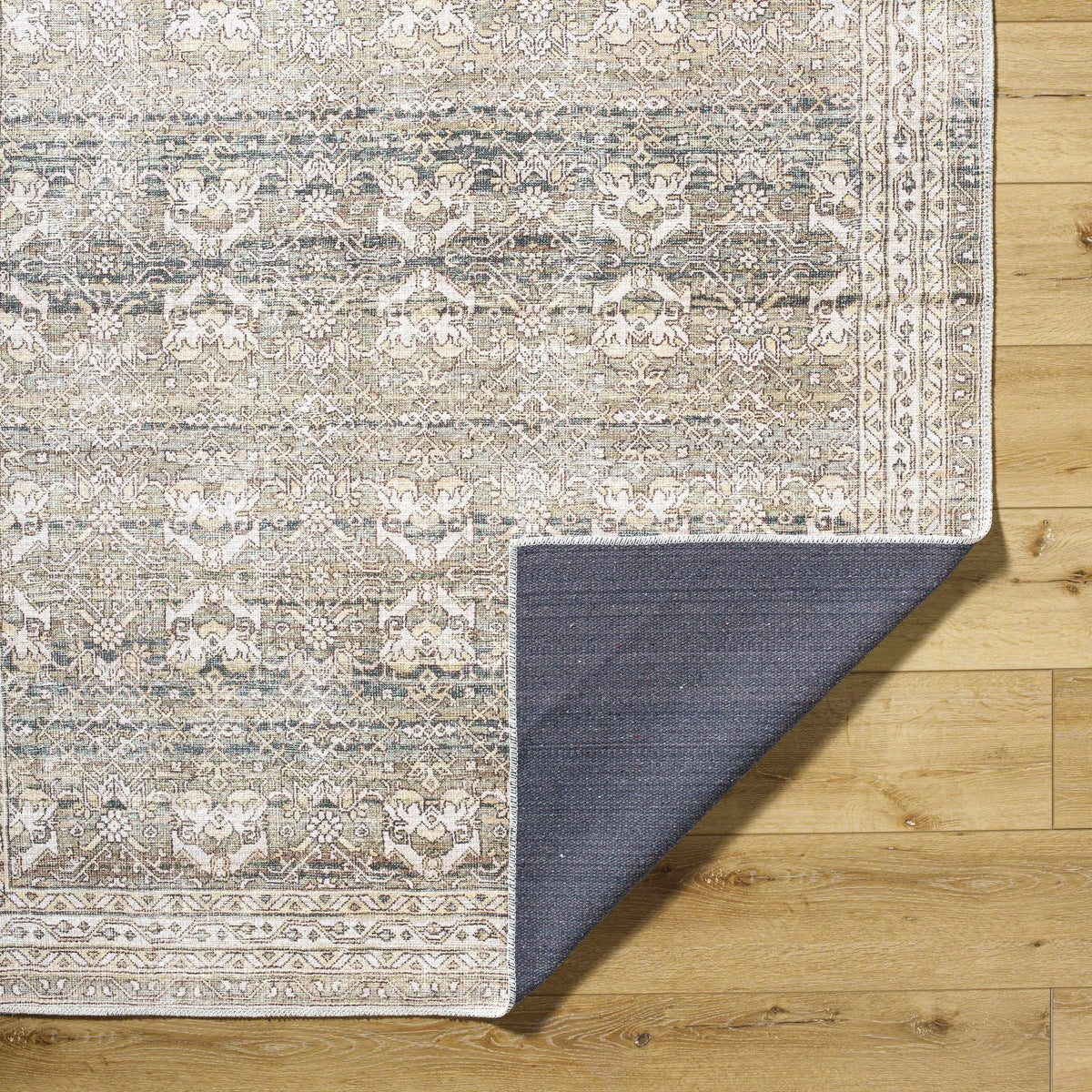 Billie Vintage Flat Pile Washable Rug, photo 5 of 8