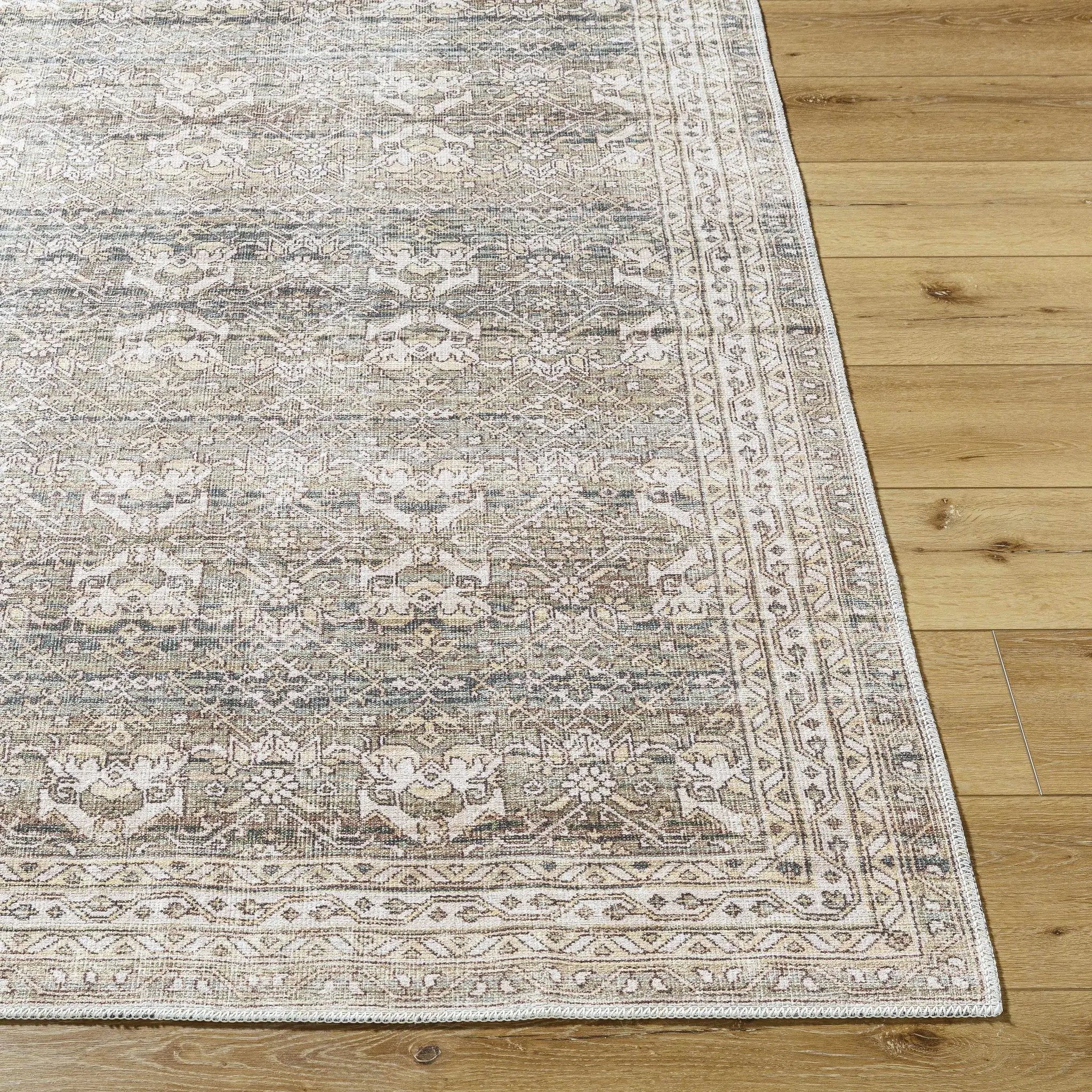 Billie Vintage Flat Pile Washable Rug by Boutique Rugs