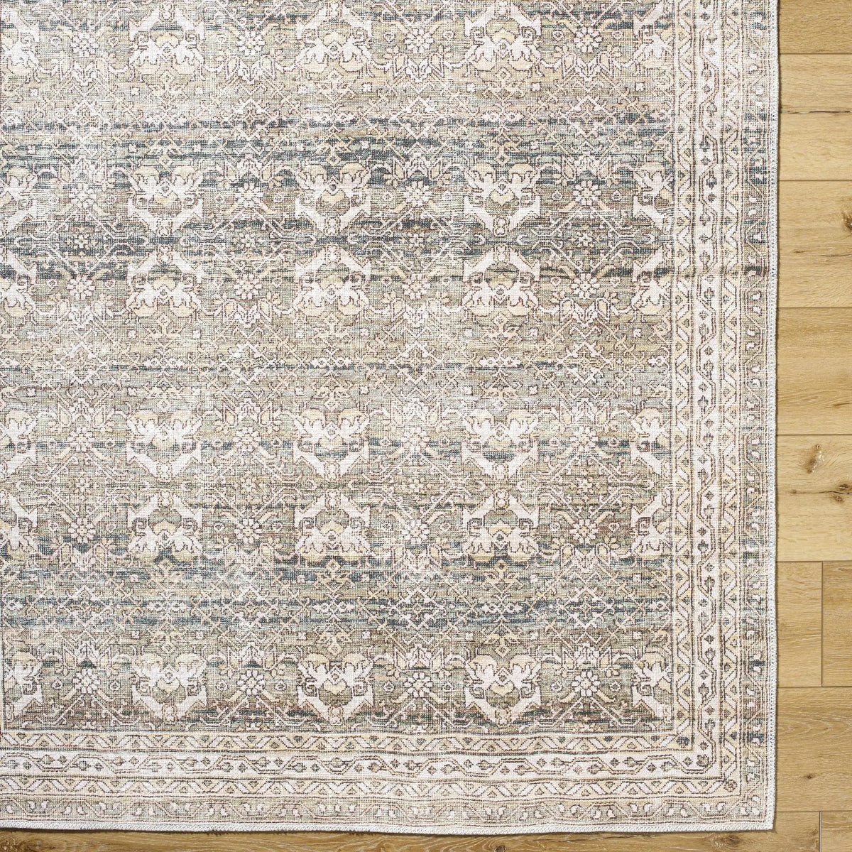 Billie Vintage Flat Pile Washable Rug, photo 7 of 8