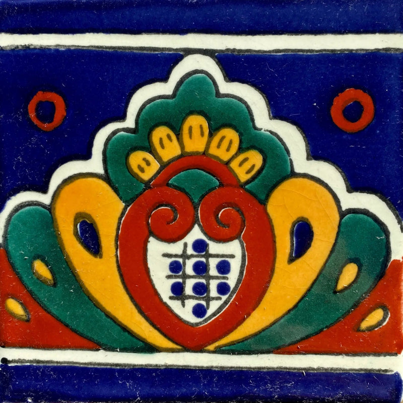 BR-01-11 Barcelona Cenefa Tile by Place Of Clay