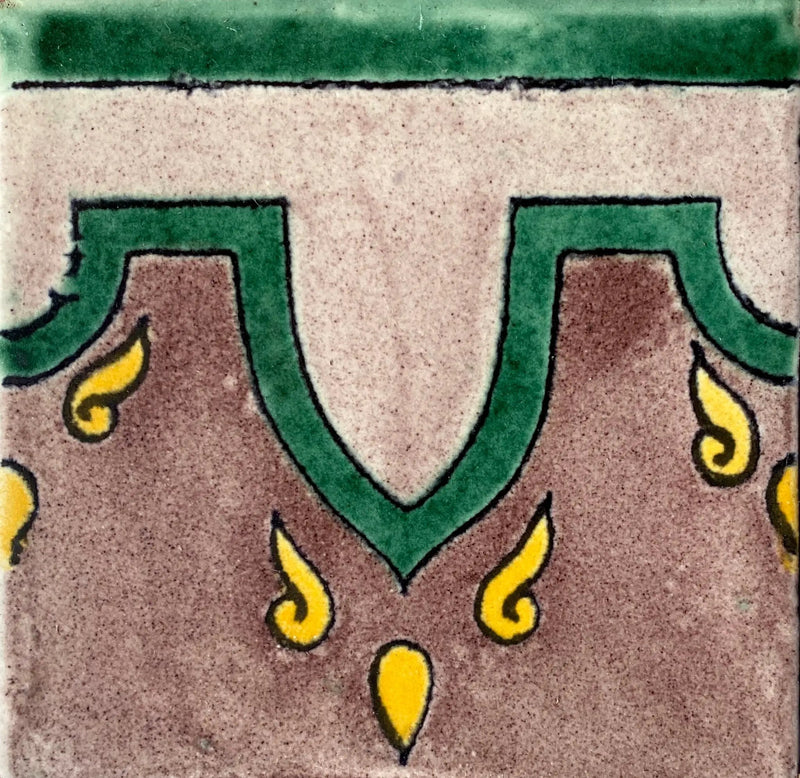 BR-01-05 Barcelona Cenefa Tile by Place Of Clay