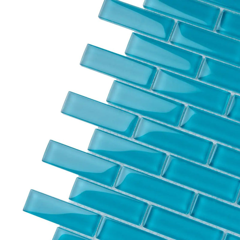 Sapphire Blue 12x12 Glossy Glass Mosaic Tile (5 pack, 4.92 sq ft/case) by Apollo Tile