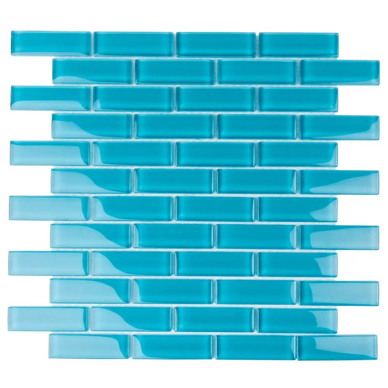 Sapphire Blue 12x12 Glossy Glass Mosaic Tile (5 pack, 4.92 sq ft/case) by Apollo Tile