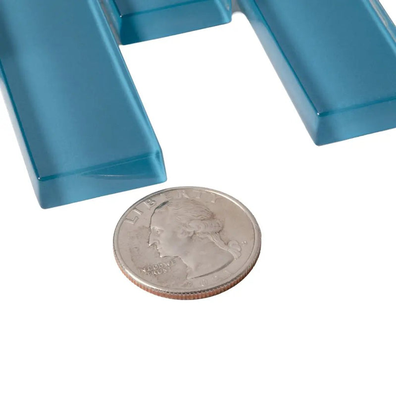 Cerulean Blue 12x12 Glossy Glass Mosaic Tile (5 pack, 4.92 sq ft/case) by Apollo Tile