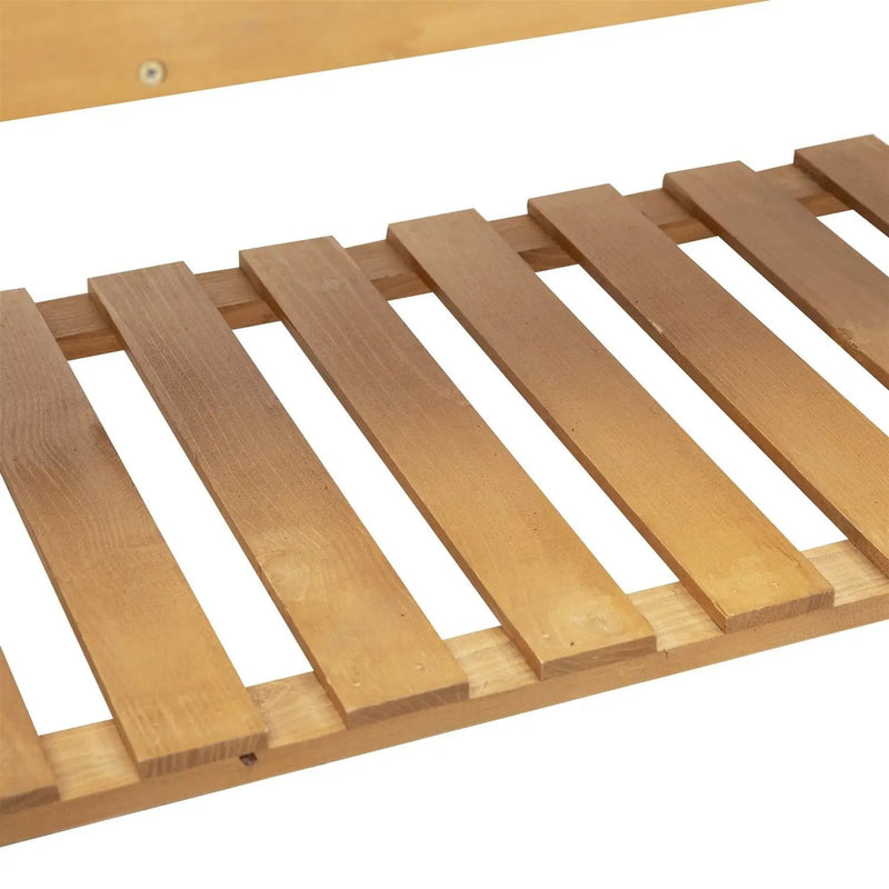 Solid Fir Wood Trellis Elevated Garden Raised Planter Bed with Wheels by HomePacific