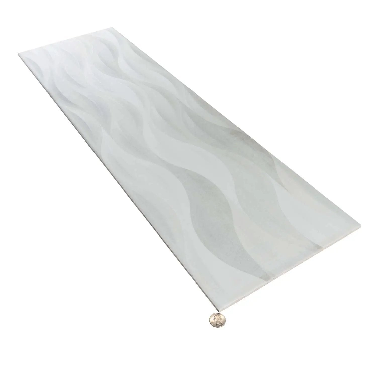 Gray 12x40 Matte Field Ceramic Tile (5 pack, 15.925 sq ft/case) by Apollo Tile