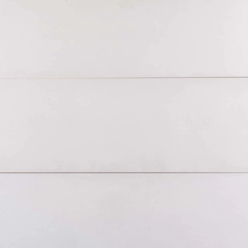 White 12x40 Matte Field Ceramic Tile (6 pack, 19.11 sq ft/case) by Apollo Tile