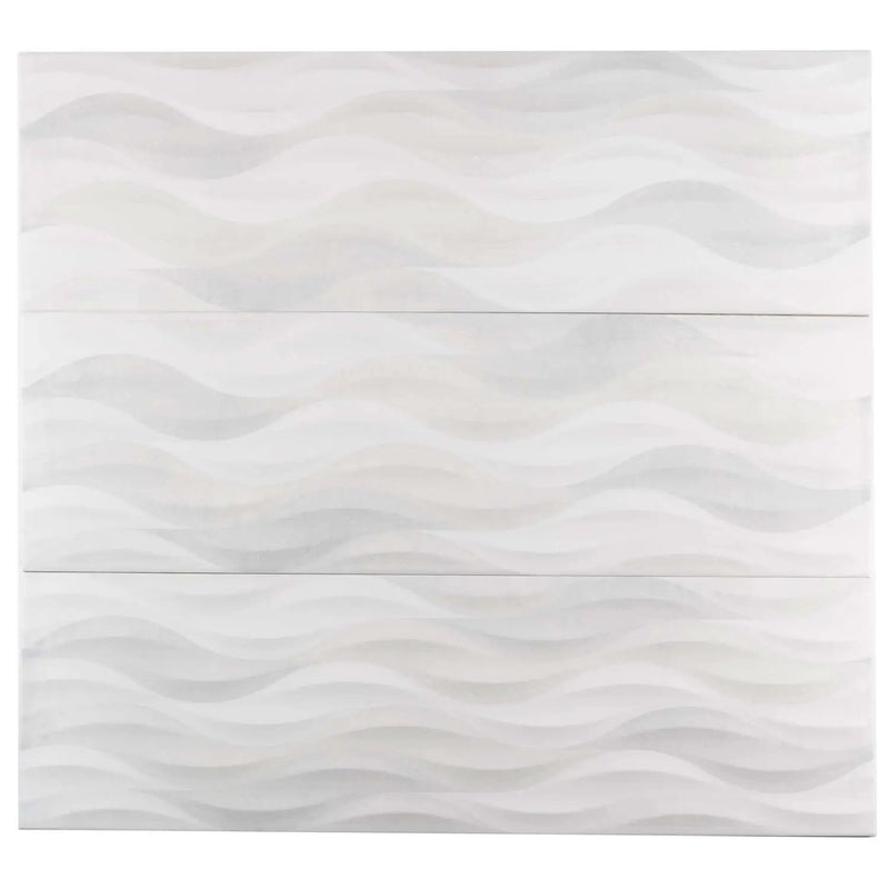 White 12x40 Matte Field Ceramic Tile (5 pack, 15.925 sq ft/case) by Apollo Tile