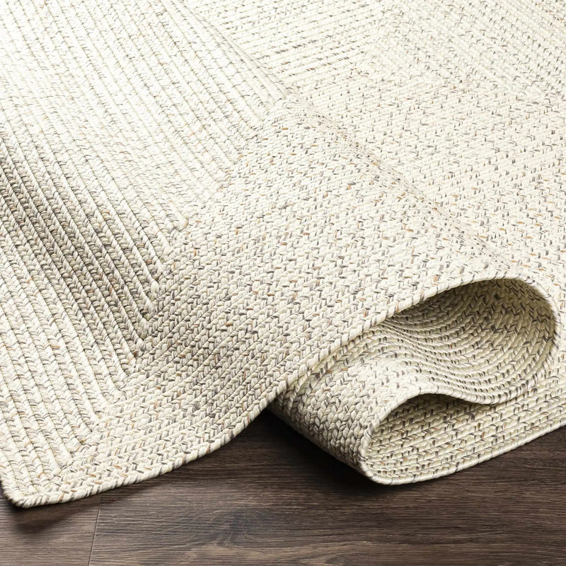 Beige Braided Faux Jute Outdoor Rug by Boutique Rugs