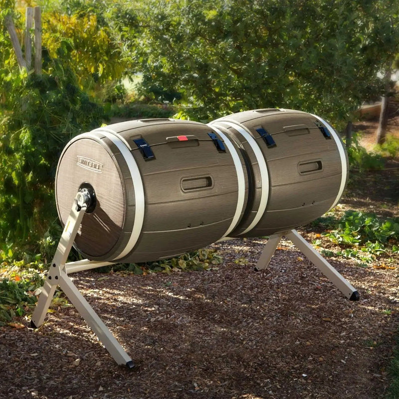 100-Gallon Compost Bin Tumbler Double Rotating Composter by HomePacific